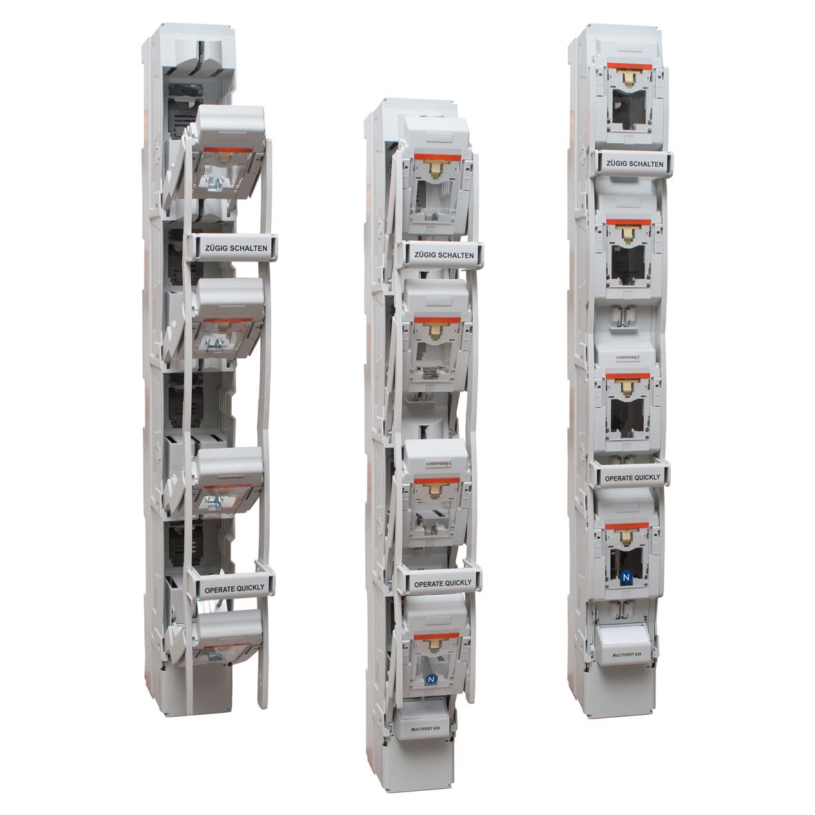 X1058273 - MULTIVERT 630A, 4-pole N switching, 3pole lateral